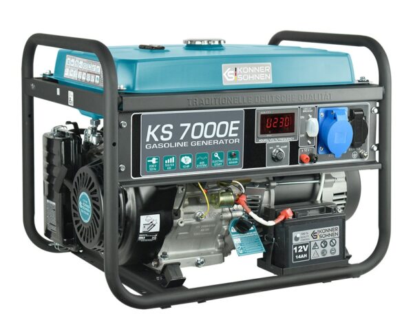 Agregat generator prądu benzynowy. KS 7000E 5000w 230v. Könner & Söhnen. KS