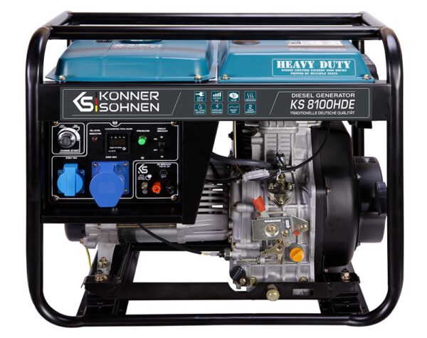 Agregat generator prądu diesel. KS 8100HDE (euro. V) 6500w. Könner & Söhnen. KS
