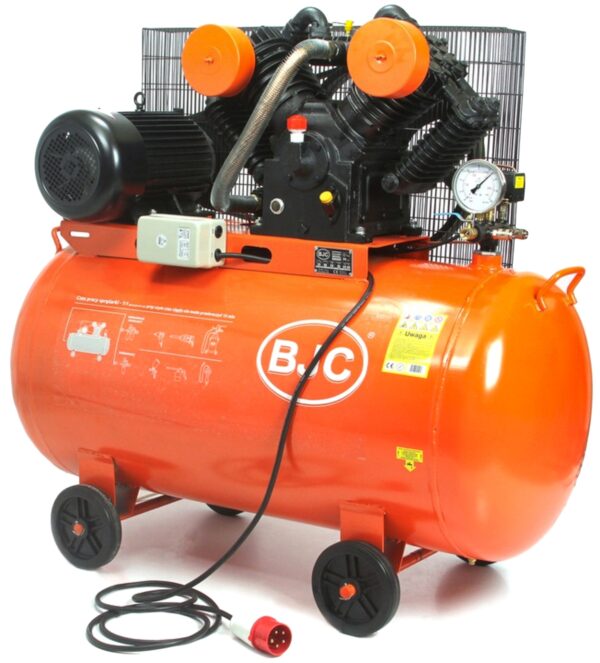 Kompresor olejowy 4-tłokowy ze zbiornikiem o pojemności 350L, 12bar. BJC