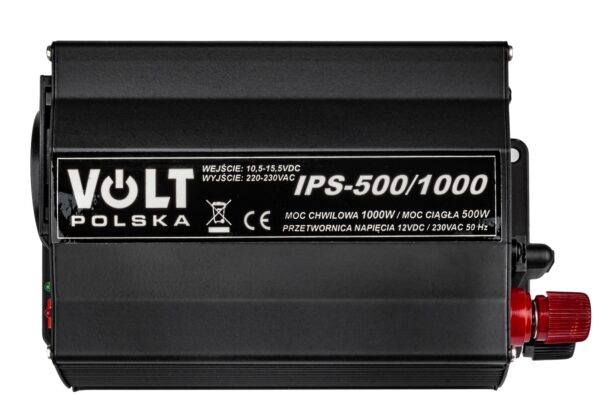 Przetwornica napięcia prądu. IPS-1000 (12V/230V/1000W) VOLT POLSKA