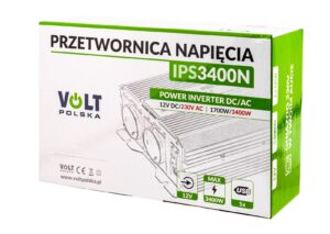 Przetwornica napięcia prądu. IPS-3400N (12V/230V/3400W) VOLT POLSKA
