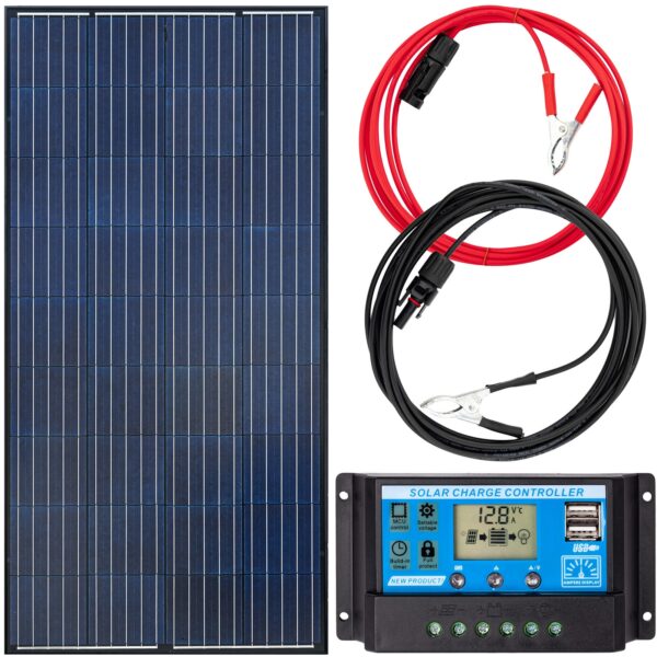 Zestaw solarny / fotowoltaiczny 180W 12V (panel solarny 180W, regulator napięcia 10A) VOLT POLSKA