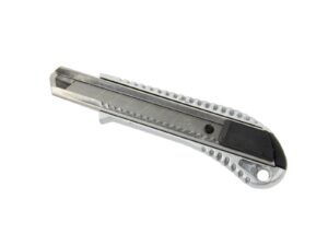 Nóż nożyk aluminiowy uniwersalny 18 mm (do tapet, wykładzin) FALON-TECH