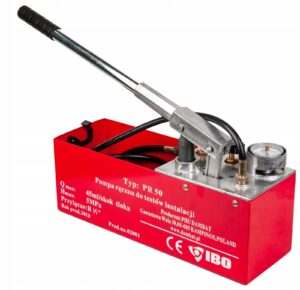 Pompa ręczna do prób ciśnień instalacji. IBO PRO-50