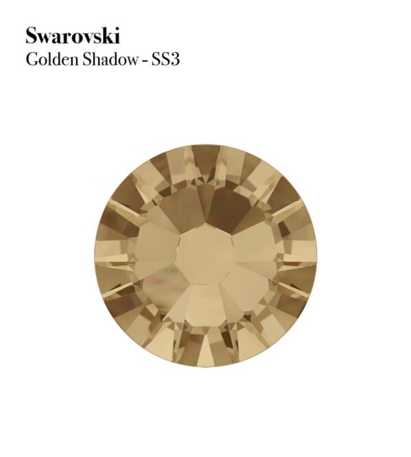 Cyrkonie. Swarovski. Golden. Shadow. SS3 - 100 szt.