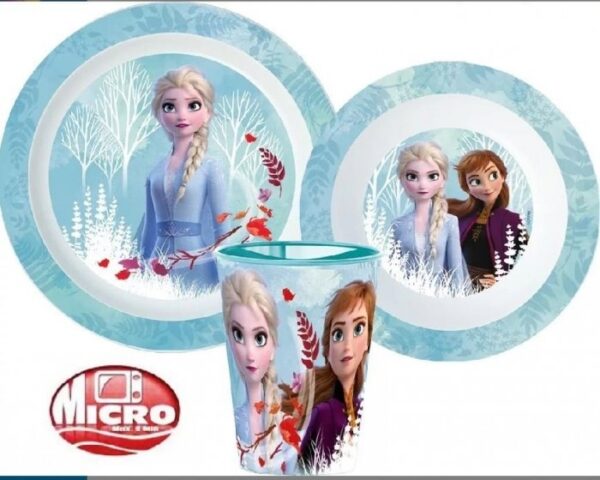 Zestaw naczyń obiadowy Disney Frozen Kraina Lodu