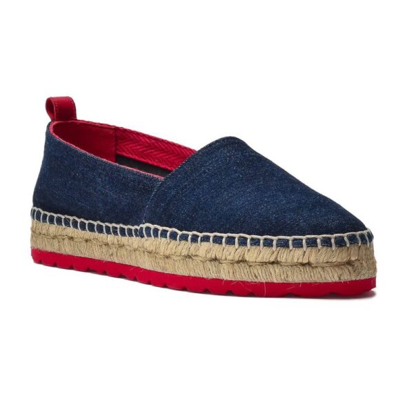 Espadryle jeansowe granatowe 39