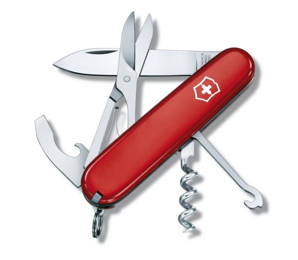 Scyzoryk Victorinox Compact, 15 funkcji, dł.91 mm, czerwony (1.3405)