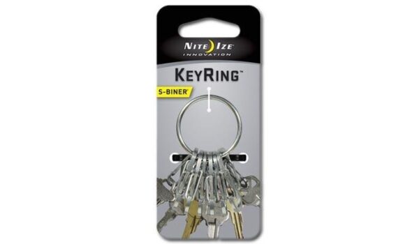 Brelok Nite Ize S-Biner KeyRing Steel - Stalowy - KRGS-11-R3