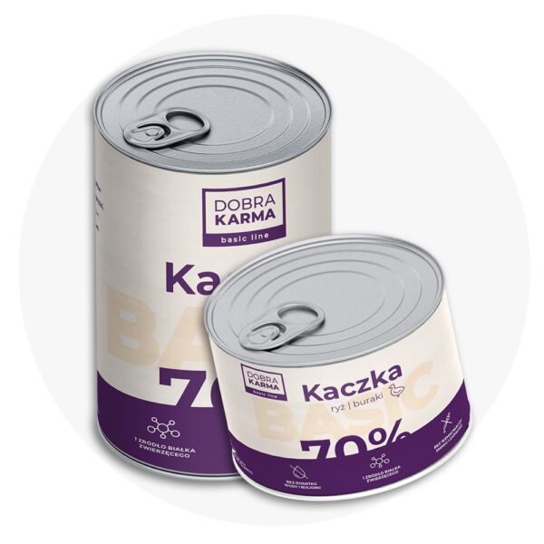 BASIC Kaczka 70% | ryż | buraki 1 x puszka 850 g