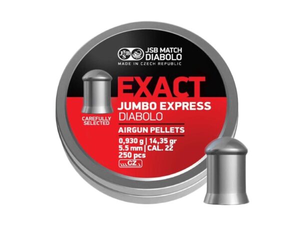 Śrut 5,52 mm diabolo JSB Exact Jumbo Express  250 szt. półokrągły (546277-250)