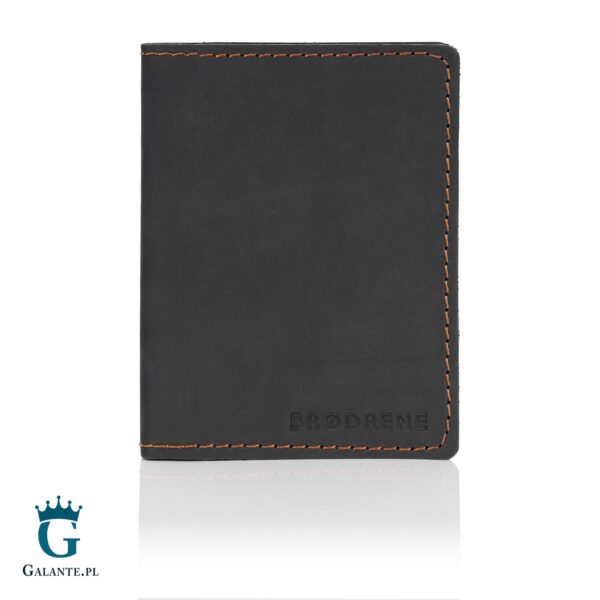 Skórzany Cienki Portfel Slim Wallet Brodrene SW-01