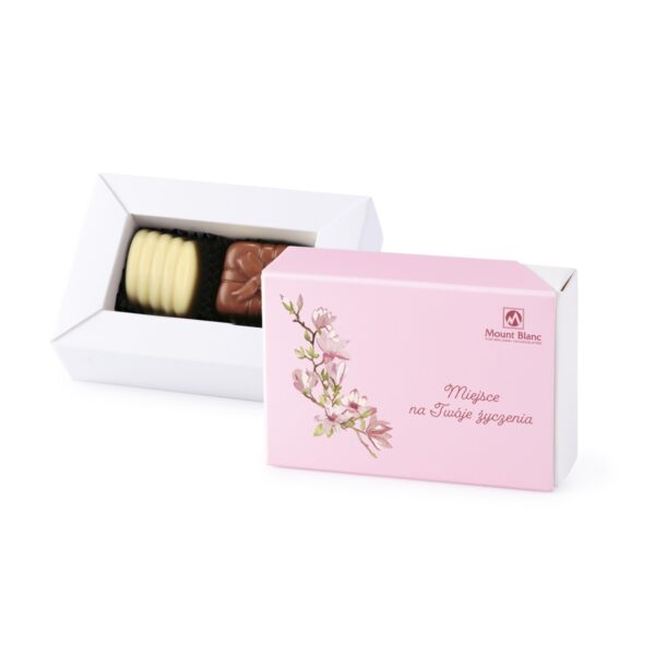 Belgijskie pralinki Delights Mini Pink no.1 z Twoimi życzeniami