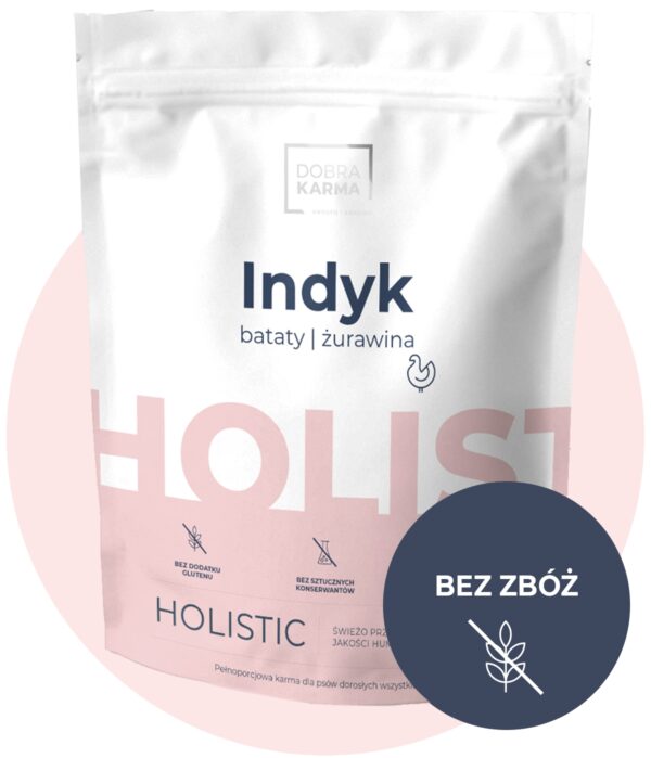 LINIA HOLISTIC - indyk | bataty | żurawina 4 kg (2x2kg)