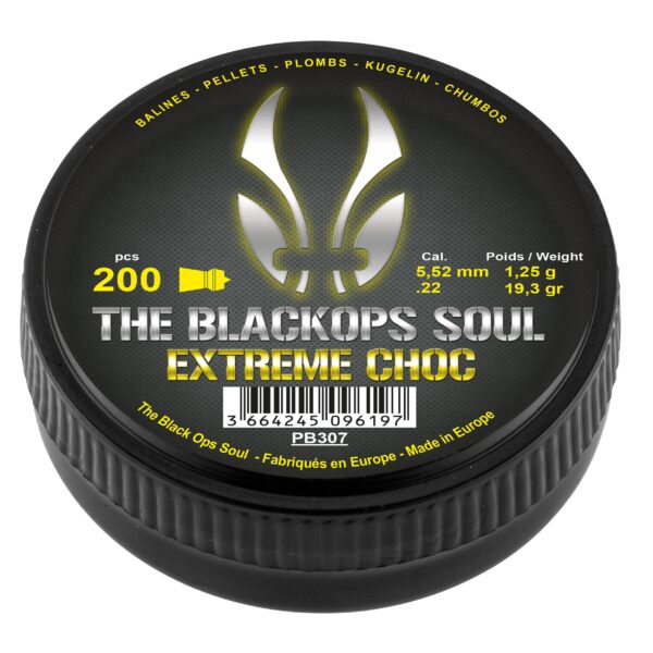 Śrut 5,52 mm diabolo Black Ops Extreme Choc 200 szt. szpiczasty (PB307)