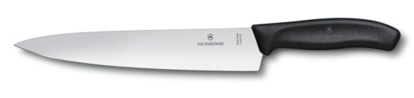 Nóż kuchenny 22 cm szerokie ostrze Classic czarny VICTORINOX (6.8003.22B)