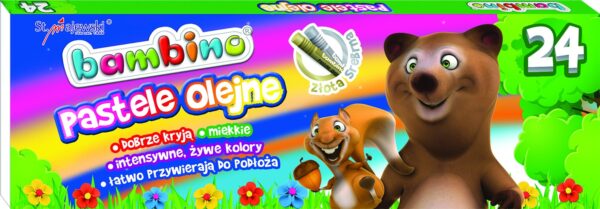 Pastele olejne 24 kolor Bambino