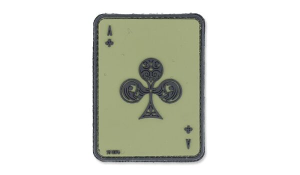 Naszywka 3D - Ace Of Clubs - Zielony OD - 101 Inc.