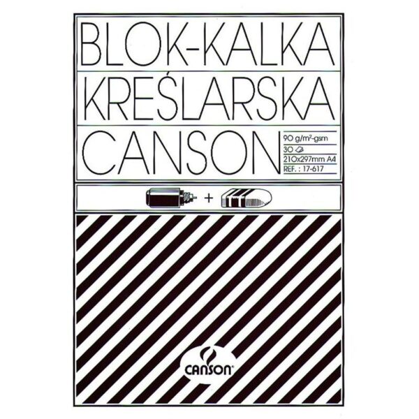 Kalka kreślarska techniczna Canson A4 90 gr a'30