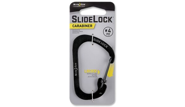 Karabińczyk Nite Ize SlideLock Carabiner #4 - Czarny - CSL4-01-R6