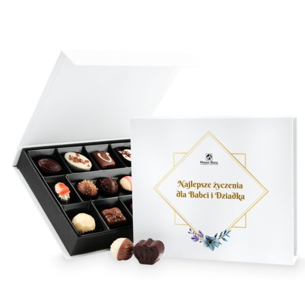 Czekoladzi na Dzień Babci i Dziadka Chocolate Box Medium White