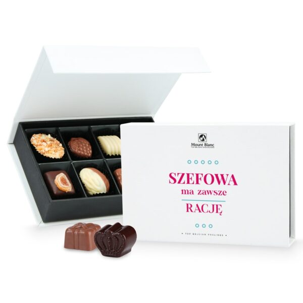 Czekoladki dla Szefowej Chocolate Box Mini White