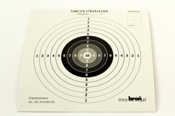 Tarcze papierowe 17x17 cm 100 szt. (3.1717)