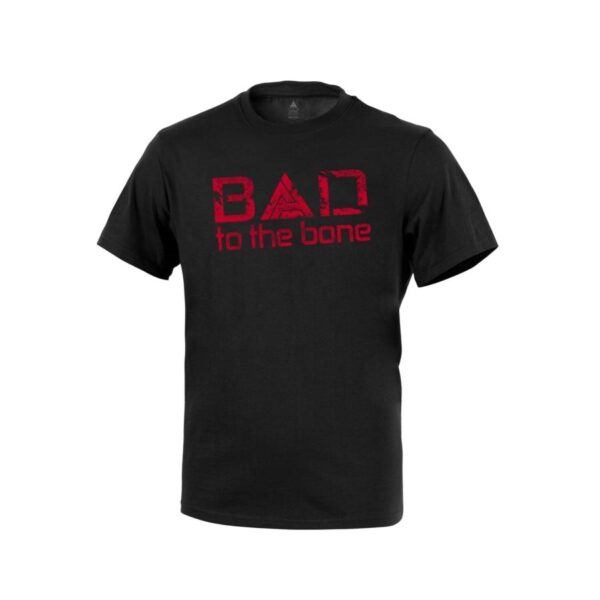 T-Shirt Helikon "Bad to the Bone" - Bawełna - Czarny-Black (TS-BTTB-CTN-BLK)