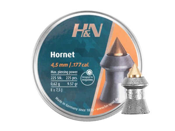 Śrut 4,5 mm diabolo H&N Hornet  225 szt. szpiczasty (92424500003)