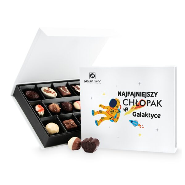 Upominek Chocolate Box Medium White Najfajniejszy chłopak w galaktyce