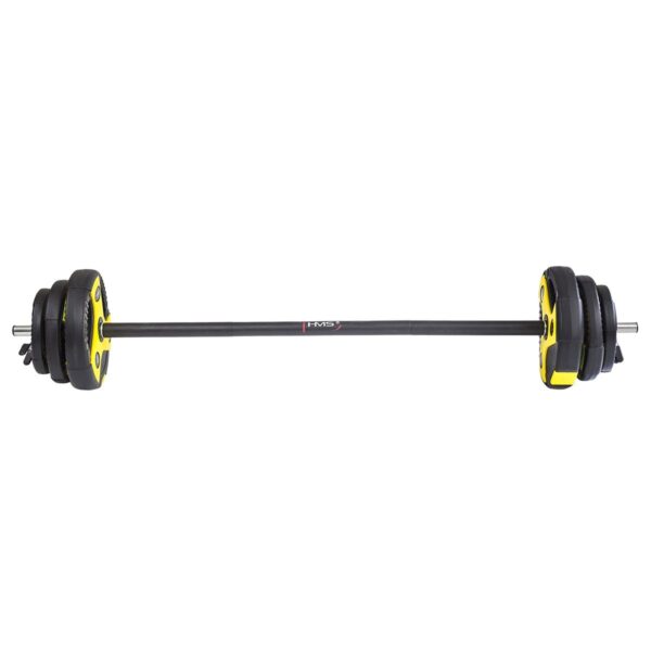 Zestaw SBP15 - sztanga fitness 20 kg do treningu Pump - HMS