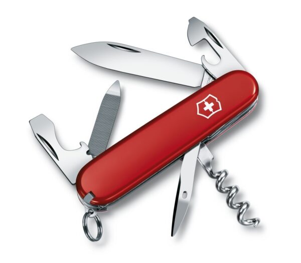 Scyzoryk Victorinox Sportsman, 13 funkcji, dł.84 mm, czerwony (0.3803)