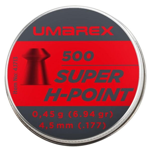 Śrut 4,5 mm diabolo Umarex Super H-Point zagłębienie 4,5 mm 500 szt. z otworem (4.1713)