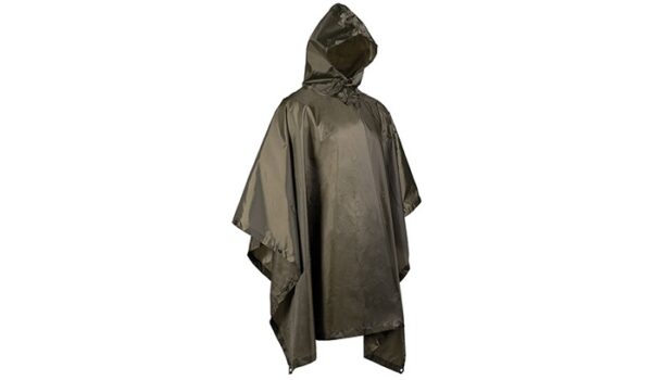 Poncho pałatka peleryna przeciwdeszczowe Mil-Tec Basic - Zielony OD - 10628001