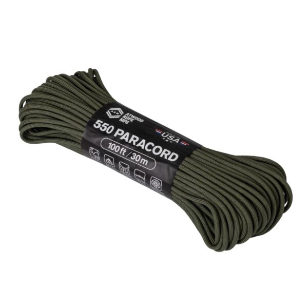 Linka Paracord 550 ATWOOD (4mm/30m) Nylon OLIVE DRAB (CD-PC1-NL-32)