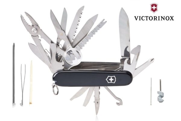 Scyzoryk Victorinox SwissChamp, 33 funkcji, dł.91mm, czarny (1.6795.3)