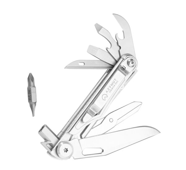 Multitool AZYMUT Giewon EDC - 8 narzędzi + kabura do pasa (H2038B)