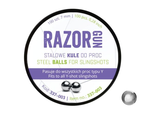 Kulki do procy RazorGun 7 mm 100 szt. (70100ZNBT)