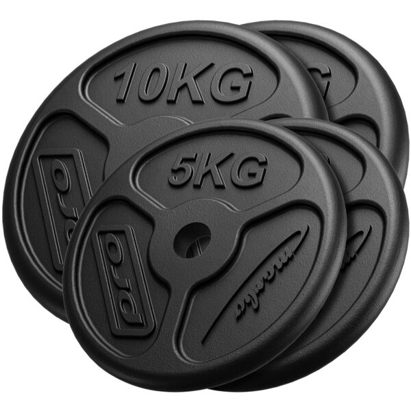 Zestaw obciążeń żeliwnych slim 30 kg / 2 x 10 kg + 2 x 5 kg - Marbo Sport