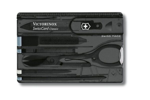 Zestaw Victorinox Karta SwissCard Lite, transparentna czarna