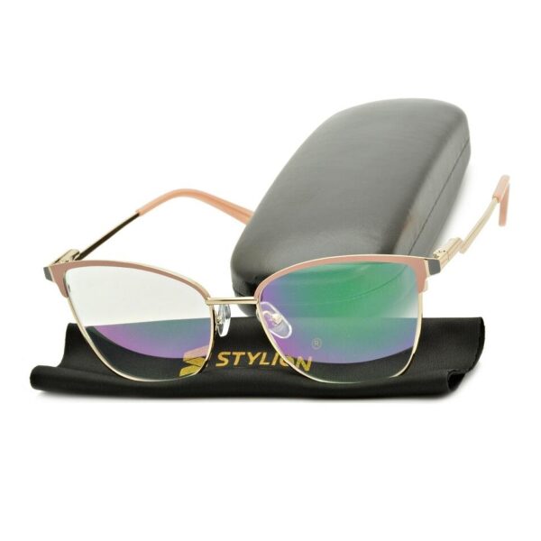 Plusy +3.50 damskie okulary do czytania korekcyjne z antyrefleksem ST325BR