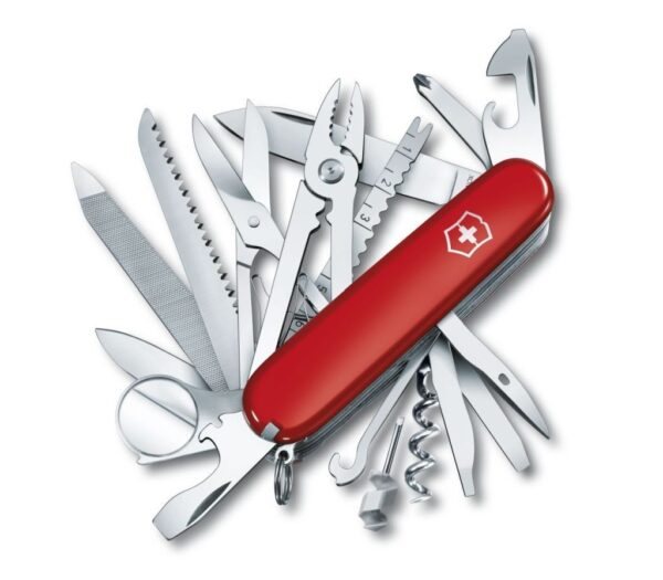 Scyzoryk Victorinox SWISSCHAMP, 33 funkcji, dł.91mm, czerwony (1.6795)