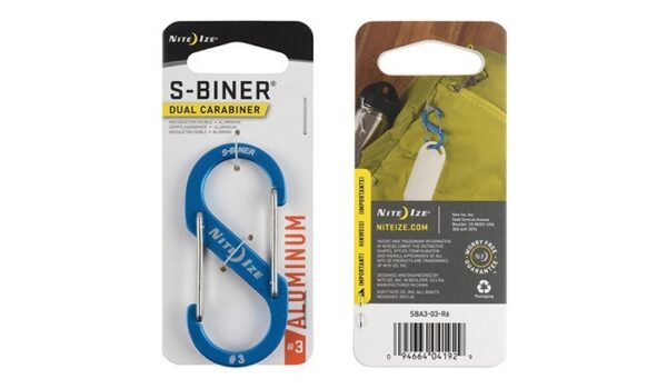 Karabińczyk Nite Ize S-Biner Aluminum Dual Carabiner #3 - Niebieski - SBA3-03-R6