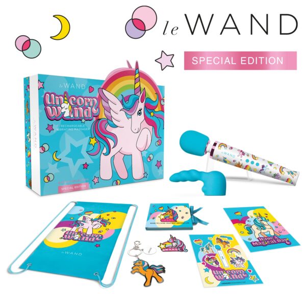 Le Wand - Masażer Różdżkowy Zestaw Specjalna Edycja Unicorn Wand