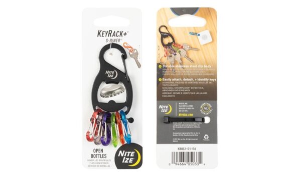 Karabińczyk Nite Ize KeyRack+ S-Biner - Czarny - KRB2-01-R6