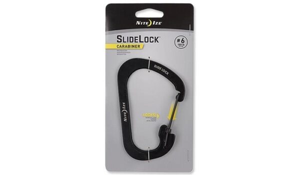 Karabińczyk Nite Ize SlideLock Carabiner #6 - Czarny - CSL6-01-R6