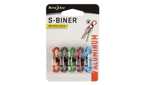 Karabińczyk Nite Ize S-Biner MicroLock Aluminum - 5 Pack - Assorted LSBMA-A2-5R7