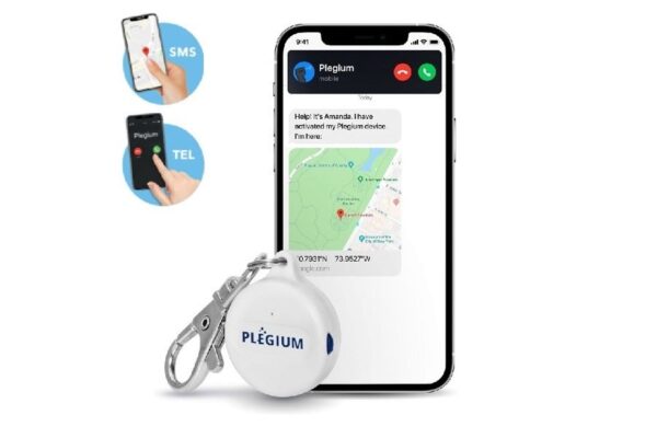 Brelok alarmowy Plegium Smart Emergency Button white Wearable+GPS+SMS+TEL