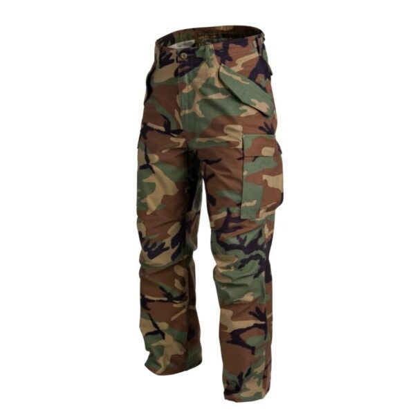 Spodnie bojówki Helikon M65 Nyco Sateen US Woodland (SP-M65-NY-03)