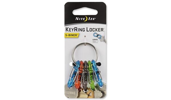 Brelok Nite Ize S-Biner KeyRing Locker - Stalowy - KRGP-11-R3